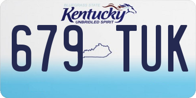 KY license plate 679TUK