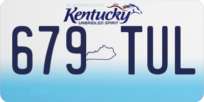 KY license plate 679TUL
