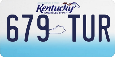 KY license plate 679TUR