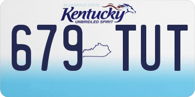 KY license plate 679TUT