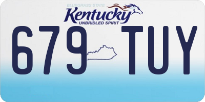 KY license plate 679TUY