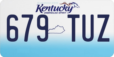 KY license plate 679TUZ