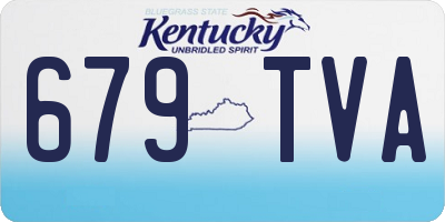 KY license plate 679TVA