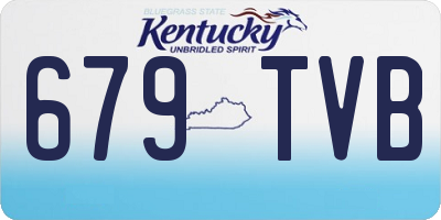 KY license plate 679TVB