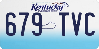 KY license plate 679TVC