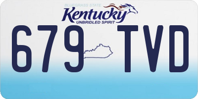 KY license plate 679TVD