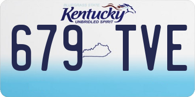 KY license plate 679TVE