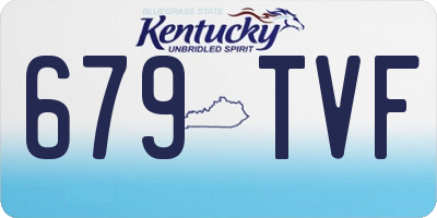 KY license plate 679TVF