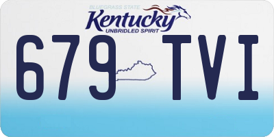 KY license plate 679TVI