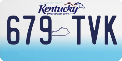 KY license plate 679TVK