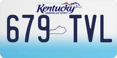 KY license plate 679TVL