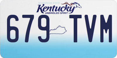 KY license plate 679TVM