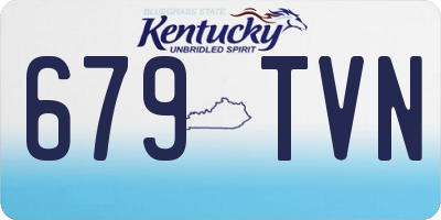 KY license plate 679TVN