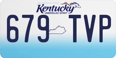 KY license plate 679TVP