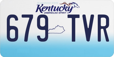 KY license plate 679TVR