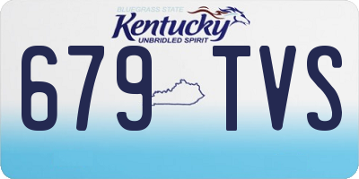 KY license plate 679TVS
