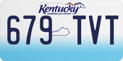 KY license plate 679TVT
