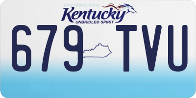 KY license plate 679TVU