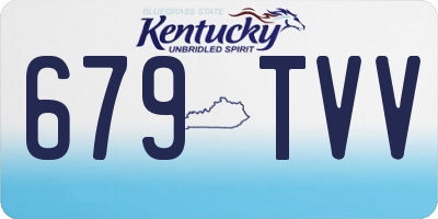 KY license plate 679TVV