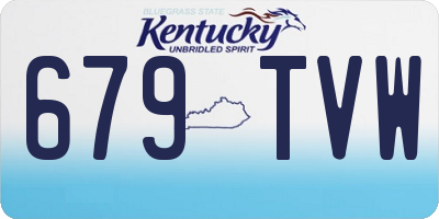 KY license plate 679TVW