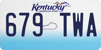 KY license plate 679TWA
