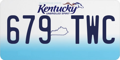 KY license plate 679TWC