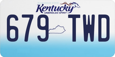 KY license plate 679TWD