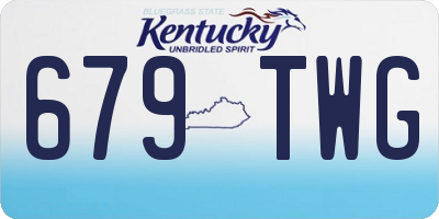 KY license plate 679TWG