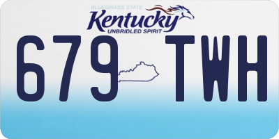 KY license plate 679TWH