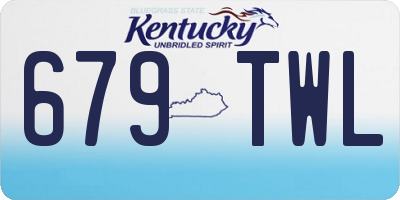 KY license plate 679TWL