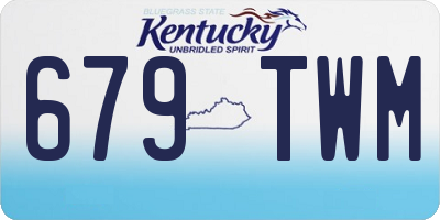 KY license plate 679TWM
