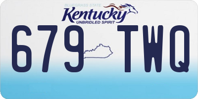KY license plate 679TWQ