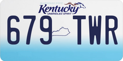 KY license plate 679TWR