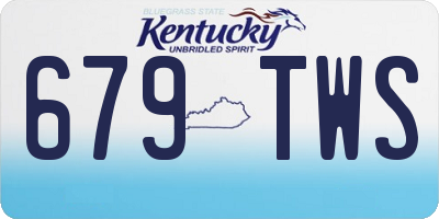 KY license plate 679TWS