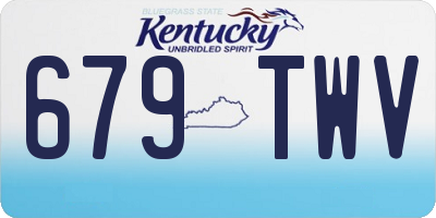 KY license plate 679TWV