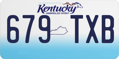 KY license plate 679TXB