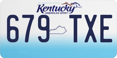 KY license plate 679TXE