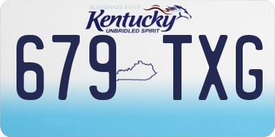 KY license plate 679TXG
