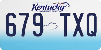 KY license plate 679TXQ
