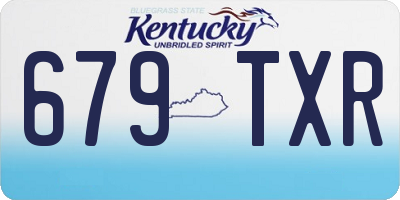 KY license plate 679TXR