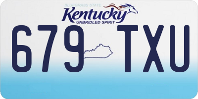 KY license plate 679TXU