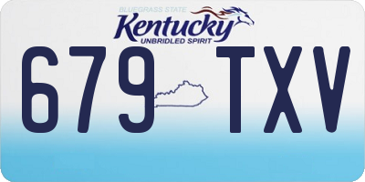 KY license plate 679TXV
