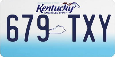 KY license plate 679TXY