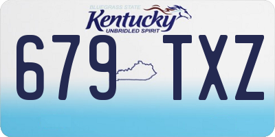 KY license plate 679TXZ