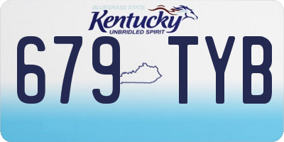 KY license plate 679TYB