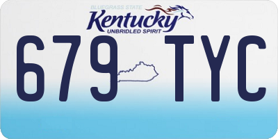 KY license plate 679TYC
