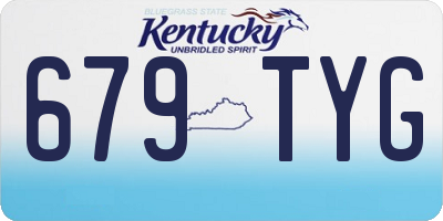 KY license plate 679TYG