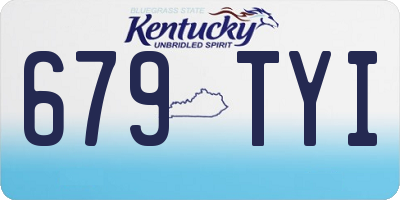 KY license plate 679TYI