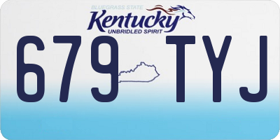 KY license plate 679TYJ
