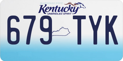 KY license plate 679TYK